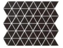 Reno Black matt 6*39*45 252*291 Мозаика Керамическая мозаика Reno Black matt